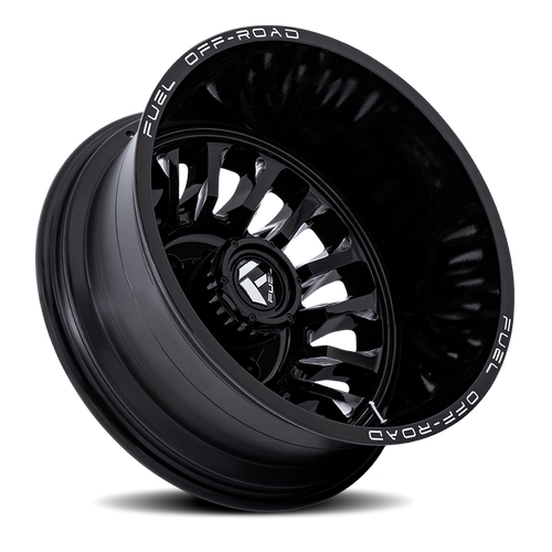 Fuel Dually D868 Arc Wheels Rims 20x8.25 8x200 Gloss Black Milled