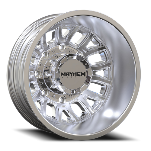 DOORBUSTER PRICING! - Mayhem Cogent Dually Wheel 17x6.5 8x165.1 Polished -142mm | 8107D-7681RP