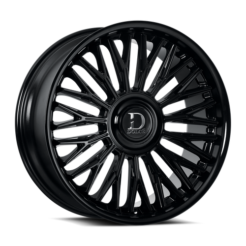 DOLCE LUXURY Lusso Wheels Rims 24x10 Blank Custom Drilled Gloss Black 25mm | LUSSO-241000GB25