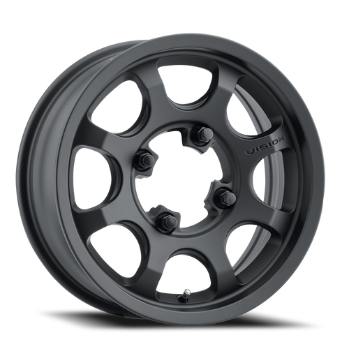 Vision Flow 351 Atv - Utv Wheel 15x6 4x136 Satin Black 51mm | 351-156136SB55
