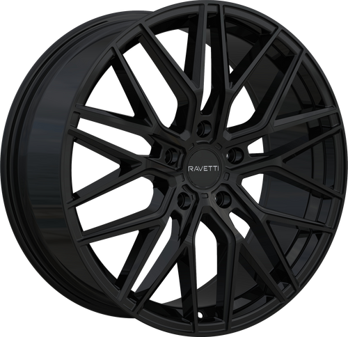 Ravetti M16 Wheels Rims 20x9 5x114.3 Gloss Black 38mm | RAV-M16-2965B