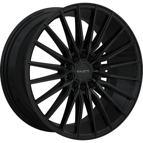 Ravetti M18 Wheels Rims 18x8 5x112 5x114.3 Gloss Black 38mm | RAV-M18-8845B