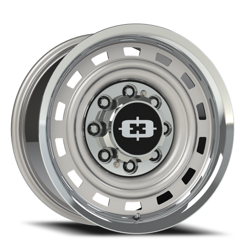 Vision 54 Cheyenne Wheel 17x9 8x165.1 Silver w/ Machined Lip -12mm | 54-7981SML-12