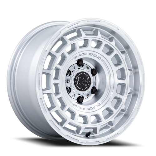 Black Rhino Br024 Awol Wheel 17x8.5 5x114.3 Silver w/ Machined Face 25mm - FREE T-SHIRT INCLUDED! | BR024SD17851225