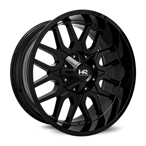 Hardrock Offroad Commander Wheels Rims 22x10 8x170 Gloss Black -25mm | H709-221070125GB