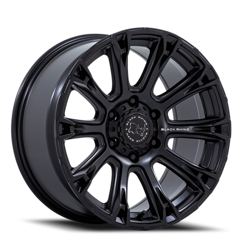 Black Rhino Br020 Diamondback Wheel 20x9 5x127 Matte Black 12mm - FREE T-SHIRT INCLUDED! | BR020MX20905012