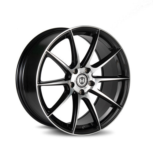 Curva Cff72 Wheels Rims 19x9.5 5x112 Black Machined Face 38mm | CFF72-19951123866BMF