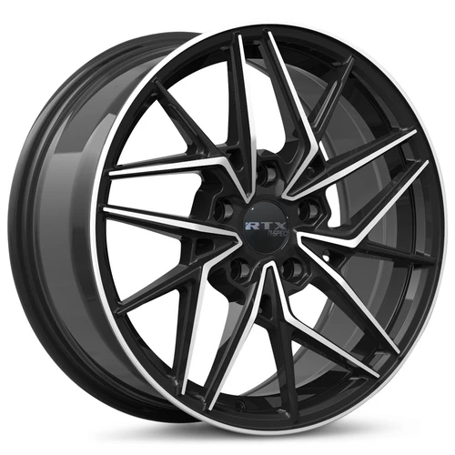 Rtx Rs11 Wheels Rims 19x8.5 5x114.3 Gloss Black Machined 42mm | 083323