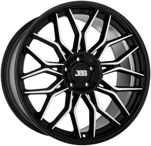 Big Baller Brand H148 Z08 Wheels Rims 20x10.5 Blank Custom Drilled Gloss Black With Machined Face 25mm | H148-Z08-1522