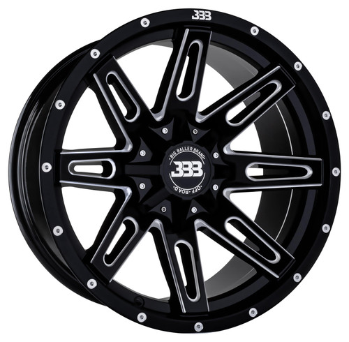 Big Baller Brand H137 Lb4 Wheels Rims 18x10 8x165.1 Gloss Black Milled -25mm | H137-LB4-1837
