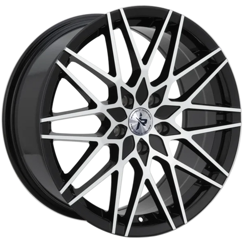 Impact Racing 507 Wheels Rims 18x8 5x100 5x114.3 Gloss Black With Machined Face 38mm | 507BMF-18814+38