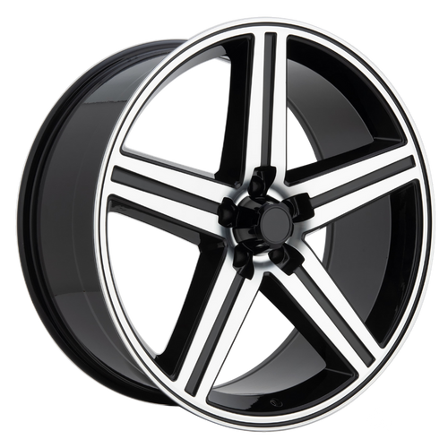 Replica 210 Wheels Rims 24x9 5x127 Gloss Black With Machined Face 15mm | 3-210BMF-249550+15