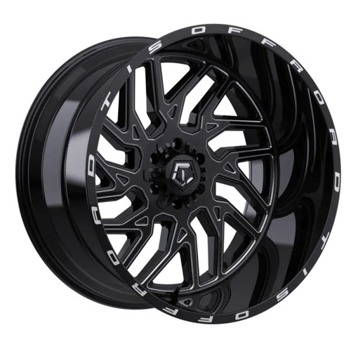 Tis 544Bm Wheels Rims 20x9 5x139.7 5x150 Gloss Black W/ Milled Accents 17mm | 544BM-2095217