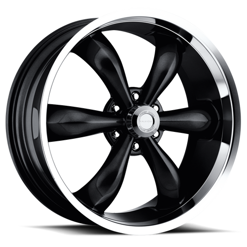 Vision Legend 6 142 Wheel 22x9.5 6x139.7 Gloss Black With Machined Lip 30mm | 142-22983GB30