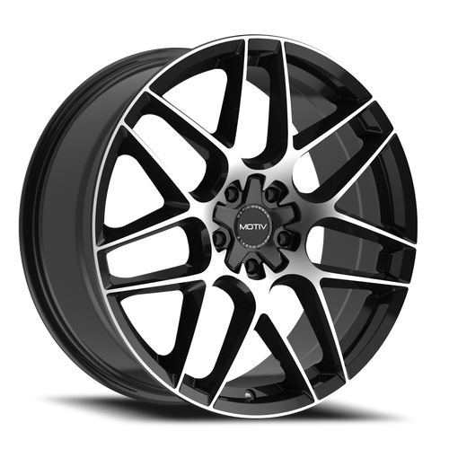 Motiv 435Mb Foil Wheel 18x8 5x115 & 5x120 Black Machined 20mm | 435MB-8805520