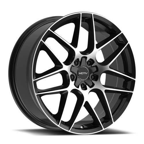 Motiv 435Mb Foil Wheels Rims 20x8.5 5x112 5x114.3 Black Machined 40mm | 435MB-2855940