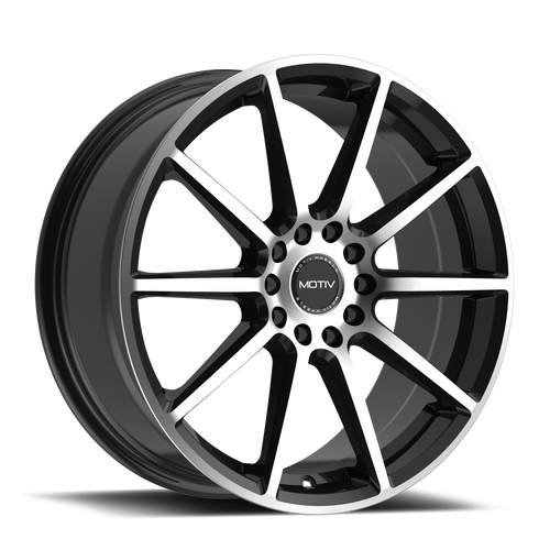 Motiv 431Mb Elicit Wheels Rims 17x7.5 5x100 5x114.3 Black Machined 40mm | 431MB-7751840