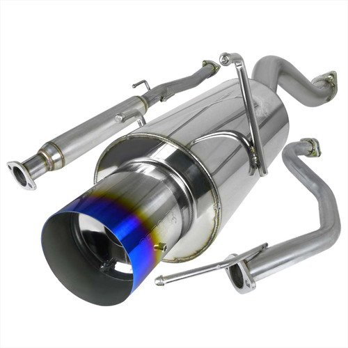 Spec-D 2.5 Inch Inlet Catback Exhaust w/ Burnt Tip | SPE MFCAT2-INT94T-SD