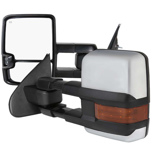 Spec-D Chrome Heated Power Towing Mirrors w/ LED Turn Signal | SPE RMX-SIV14G2-AT-FS