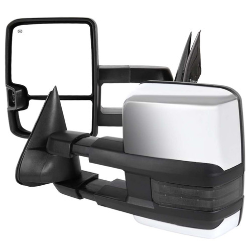 Spec-D Chrome Heated Power Towing Mirror w/ LED Turn Signal | SPE RMX-SIV99G2GLEDHP-FS