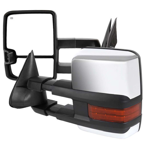 Spec-D Chrome Heated Power Towing Mirror w/ LED Turn Signal | SPE RMX-SIV99G2LEDHP-FS