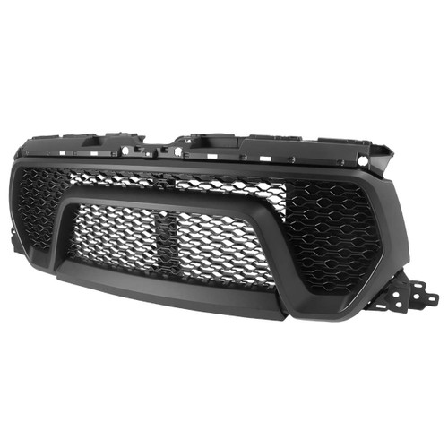 Spec-D Matte Black Rebel Style Grille | SPE HG-RAM1915BB-RB-GL