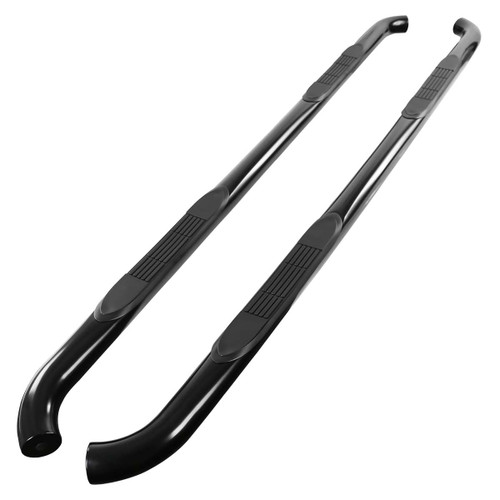 Spec-D Black 3 Inch Round Side Step Bar | SPE SSB3-F15015CCBK-WB