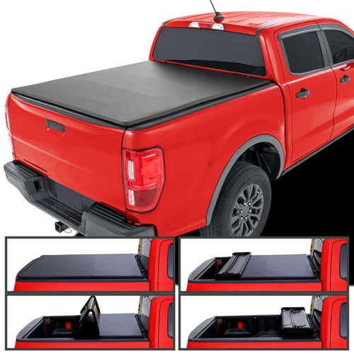 Spec-D 6 Foot Quad Fold Tonneau Cover | SPE TC4-RAN19-6-SP