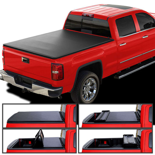 Spec-D Quad Fold Tonneau Cover | SPE TC4-SIV14-65-SP