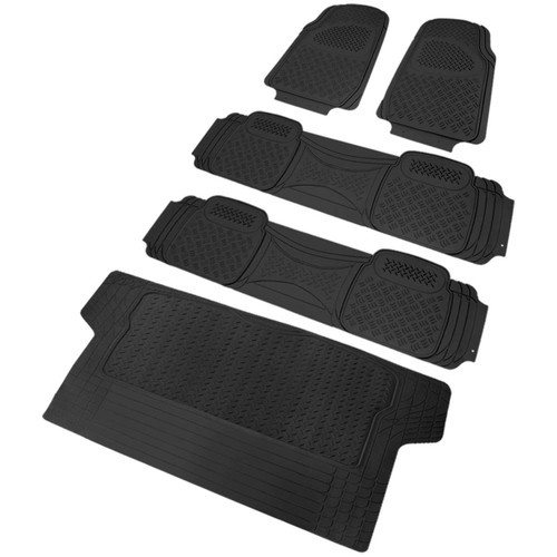 Spec-D Black PVC 3D Print Floor Mats | SPE MAT-4201BLK