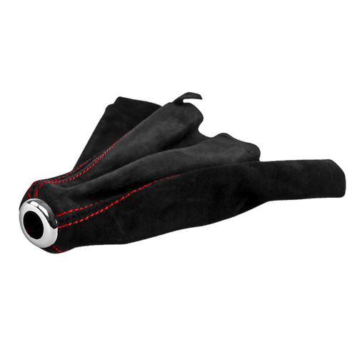 Spec-D Suede w/ Red Stitching Shift Boot | SPE SKB-BLKSU-RS