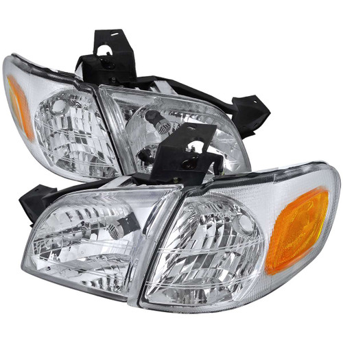 Spec-D Chrome Headlight with Corner Light | SPE 2LCLH-VENT97-RS