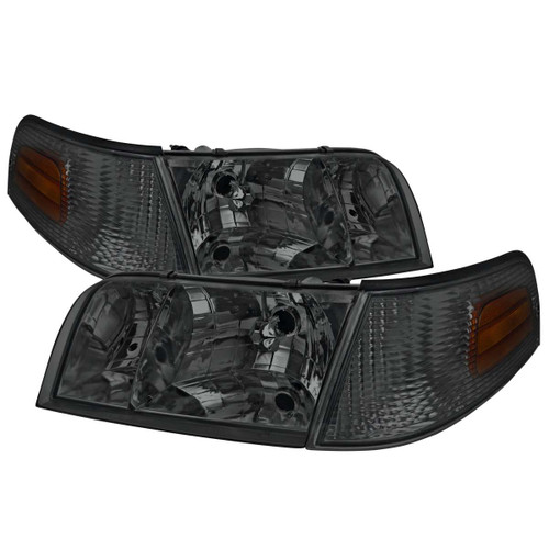 Spec-D Smoked Euro Headlight with Corner Light | SPE 2LCLH-VIC98G-EU