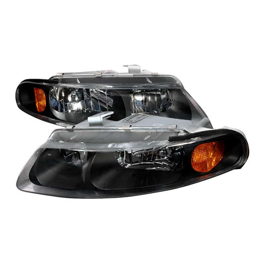 Spec-D Black Headlights w/ Crystal Housing | SPE 2LH-AVG97JM-KS