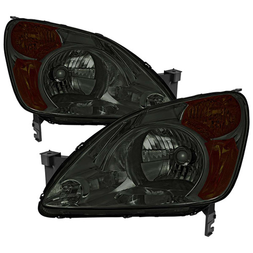 Spec-D Smoked Headlights w/ Chrome Housing | SPE 2LH-CRV02G-GO