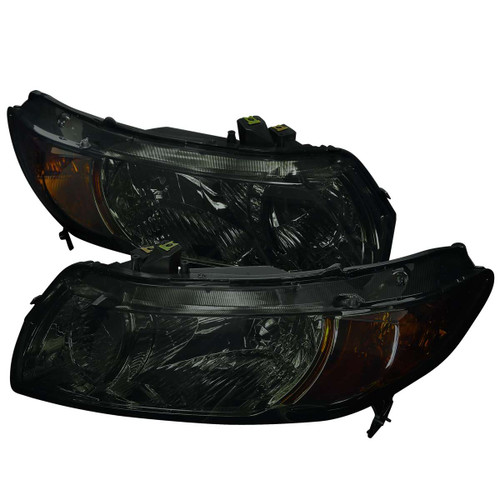 Spec-D Smoked Euro Headlights | SPE 2LH-CV062G-RS