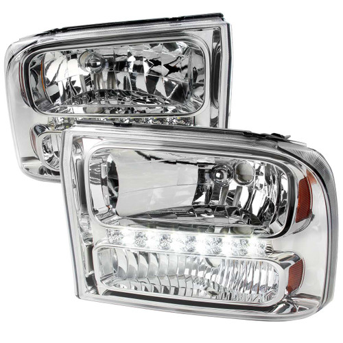 Spec-D Chrome Euro Headlights | SPE 2LH-F250991PC-RS