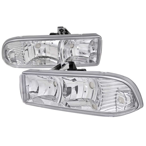 Spec-D Headlights w/ Chrome Housing | SPE LH-S1098-RS