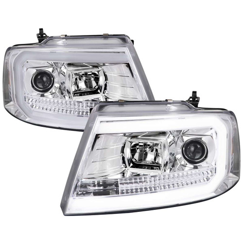 Spec-D Projector Headlights w/ Chrome Housing | SPE 2LHP-F15004-G2-TM