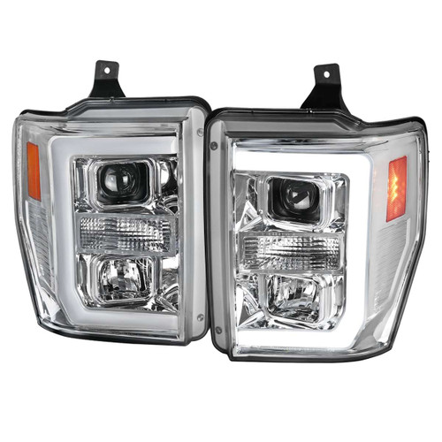 Spec-D Projector Headlights w/ Chrome Housing | SPE 2LHP-F25008-RS