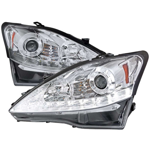 Spec-D Projector Headlight w/ Chrome Housing | SPE 2LHP-IS25006-TM