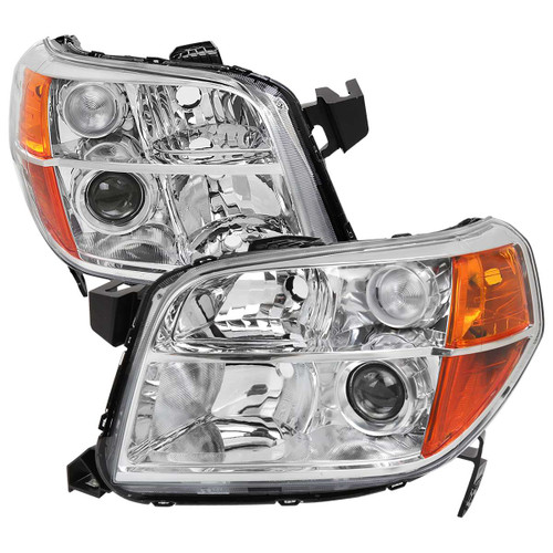 Spec-D Projector Headlights w/ Chrome Housing | SPE 2LHP-PLT06-GO