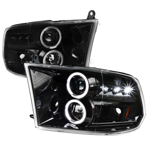 Spec-D Dual Halo Projector Headlights | SPE 2LHP-RAM09BK-TM