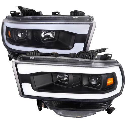 Spec-D Projector Headlights w/ Black Housing | SPE 2LHP-RAM1925JM-TM