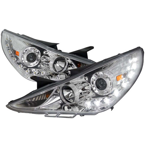 Spec-D Projector Headlight w/ Chrome Housing | SPE 2LHP-SON11-TM
