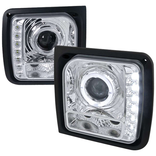 Spec-D Projector Headlight w/ Chrome Housing | SPE LHP-CHKE97-RS