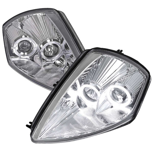 Spec-D Halo Projector Headlight w/ Chrome Housing | SPE LHP-ELP00-ABM