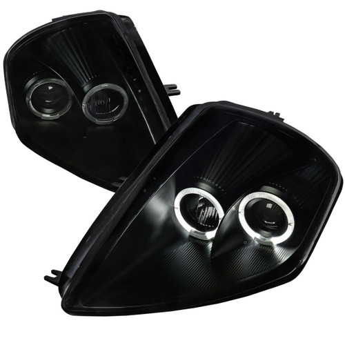 Spec-D Smoked Projector Headlights w/ Black Housing | SPE LHP-ELP00SM-ABM