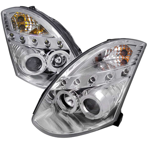Spec-D Projector Headlight w/ Chrome Housing | SPE LHP-G35032-TM