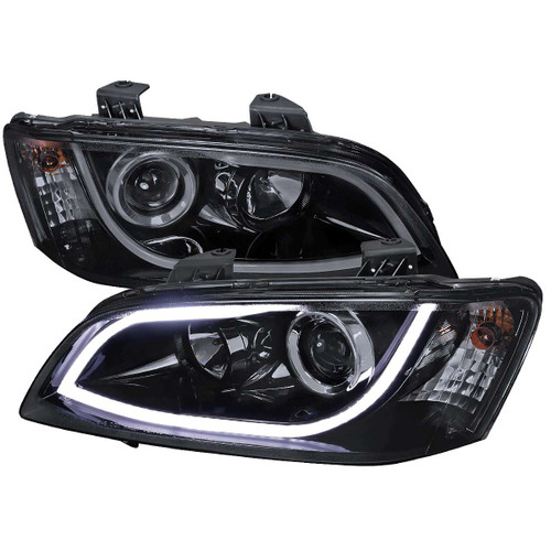 Spec-D Smoked Projector Headlight w/ Black Housing | SPE LHP-G808G-TM